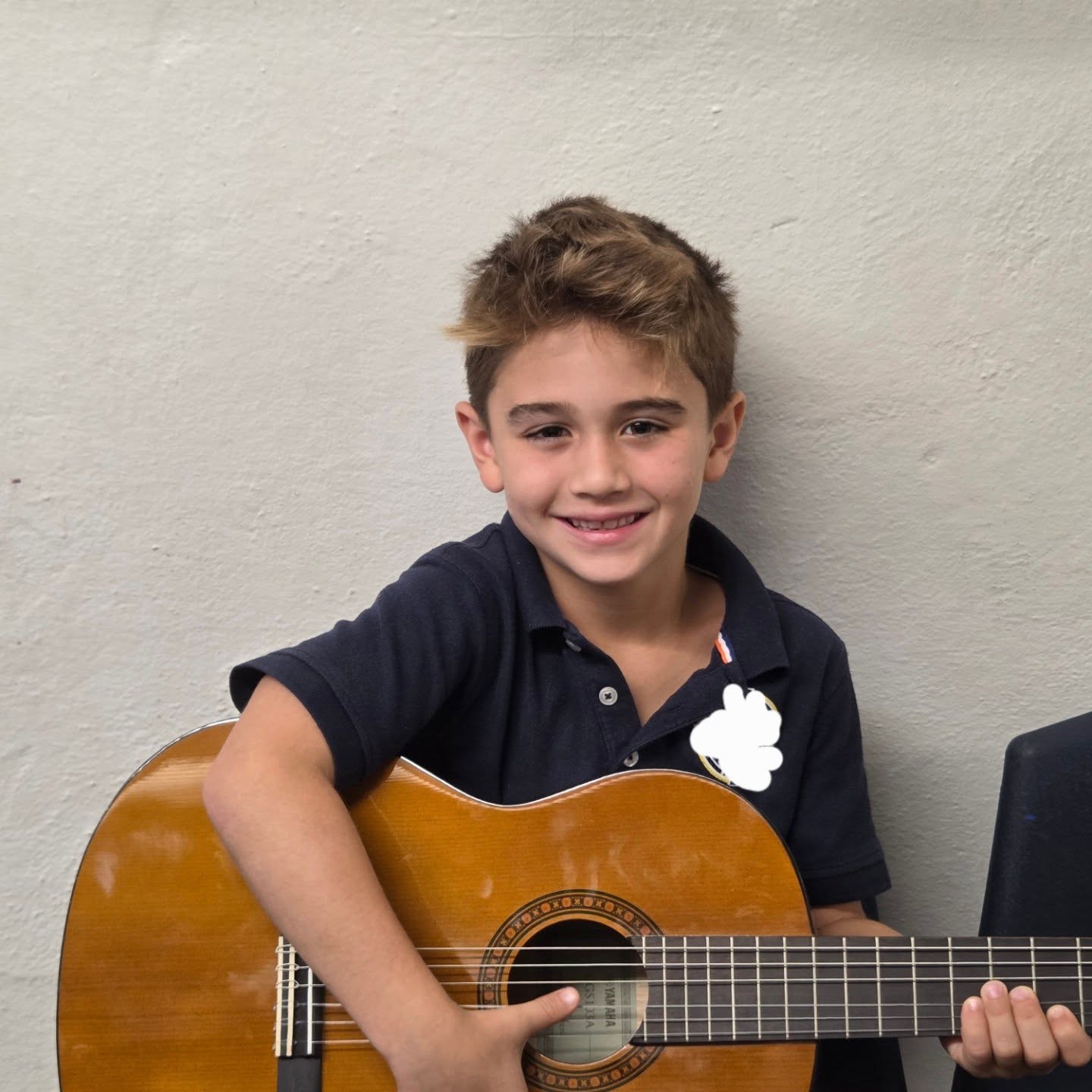 Our young guitarist was happy today was lesson day for him. He's starting year three of his lessons and doing a great job. #guitar #guitarplayersofinstagram #secondgrade #student #schoolband #schoolyear #students #smile #school #benefitsofmusic #benefitschildren #bergencountymoms #essexcountymoms #morriscountymoms #passaiccountymoms #somersetcountymoms #perfecttimemusicstudents #perfecttimemusic #christianschool #catholicschool #musicteacher #musicislife #middleschool #musicprograms #musicteachersofinstagram #musicday #teacher #teacherfollowteachers #teacherfollowteacher #teachersofinstagram